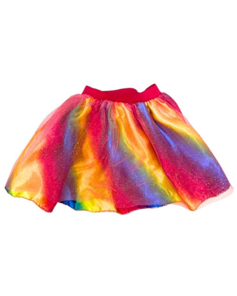 Fantasia Saia Tutu Arco Iris Adulto Festa Carnaval Feminino Megalomania