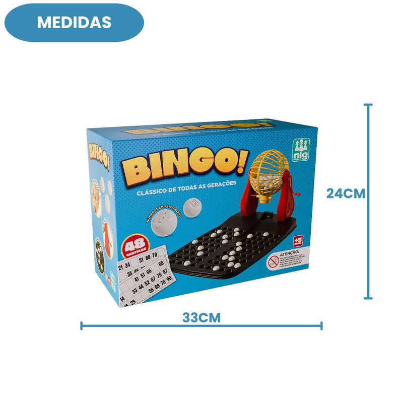 Jogos De Mesa Bingo 48 Cartelas Familia Sorte Diversão Brincadeira