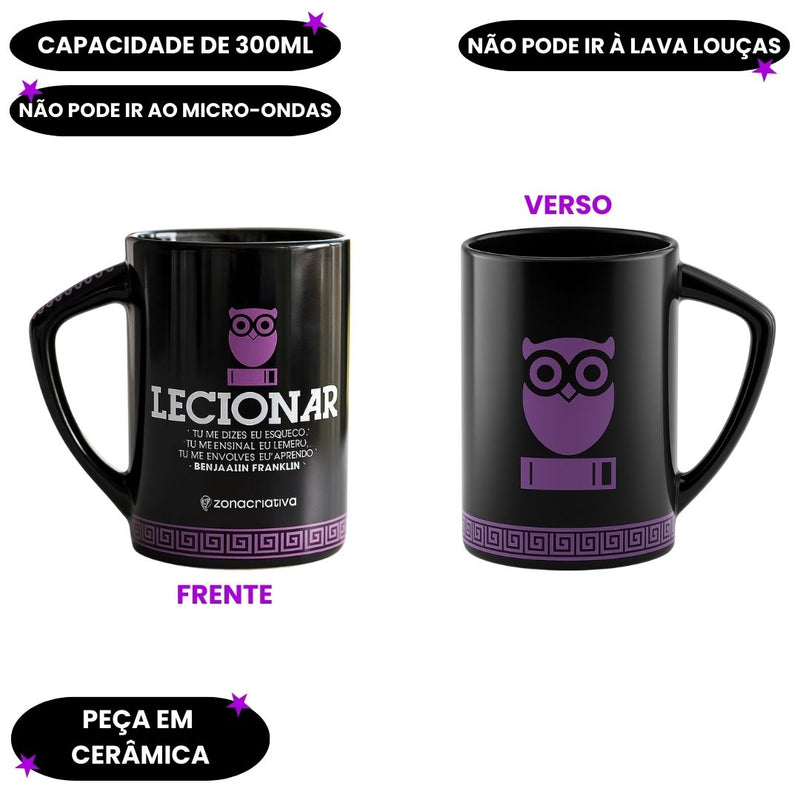 Caneca Profissão Leciona Café Leite Presente Professor Mestres Futuro Lição Ensina