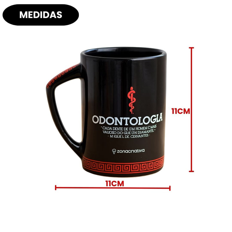 Caneca Profissão Odontologia Presente Café Chá Leite Profissão Estilo Clínica Odonto
