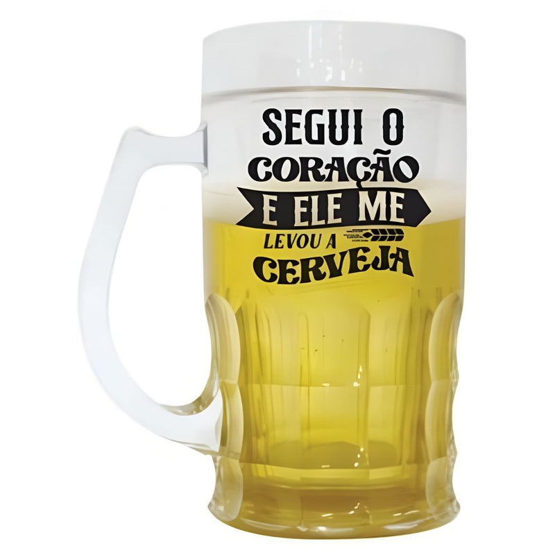 COPO CANECA TÉRMICA CHOPP CERVEJA ICE BEER NAMORADOS PRESENTE CRIATIVO Megalomania