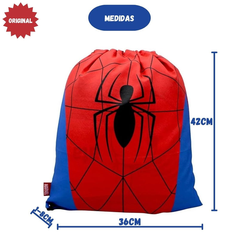 Mochila Saco Homem Aranha Infantil Marvel Presente Passeio Menino Personalizada