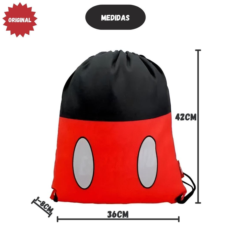 Mochila Saco Mickey Personalizada Passeio Viagem Presente Disney Juvenil Infantil