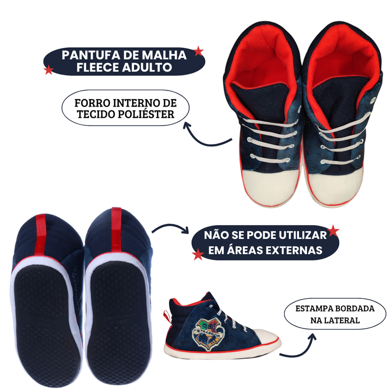 Pantufa Tênis Star Chinelo Harry Potter Hogwarts Saga Magia Inverno Frio Quarto Presente Megalomania