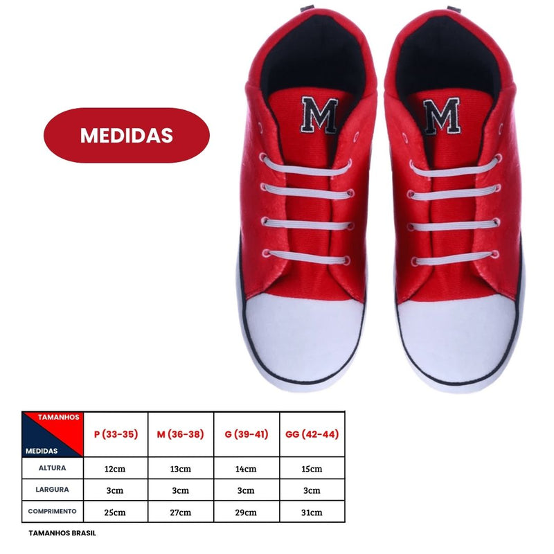 Pantufa Tênis Star Minnie Disney Chinelo Frio Inverno Adulto Comfort Megalomania
