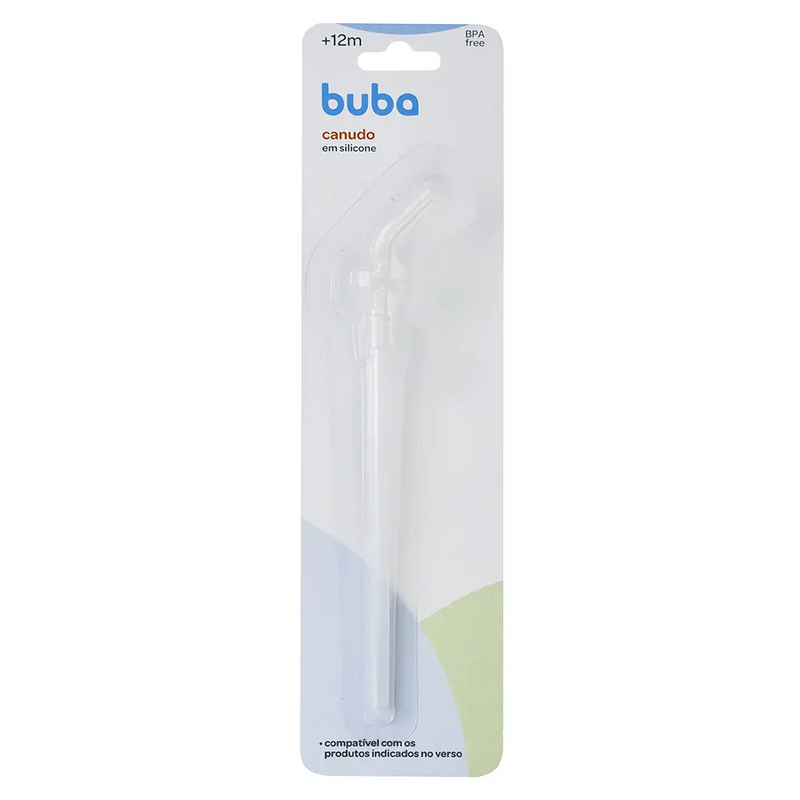 Canudo de Silicone Repositor Garrafas Copos Infantil Kids Buba Megalomania