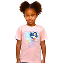 Camiseta Infantil Feminina Mulher Maravilha Love Justice Truth Menina Kids Megalomania
