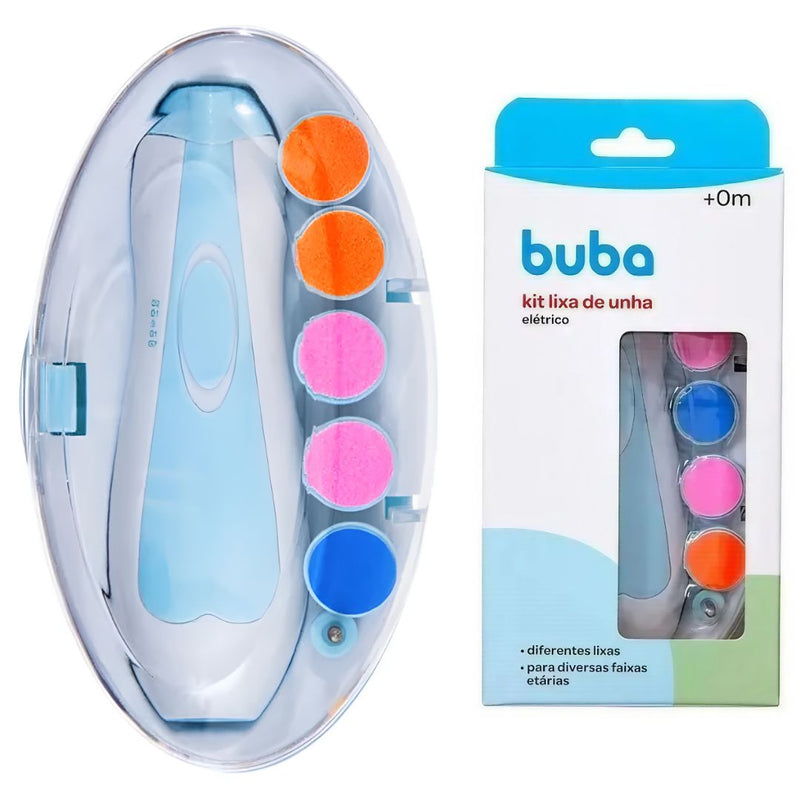 Aparador de Unha Elétrico Bebê Recém Nascido Lixador Cuidado Mão Pé Higiene Infantil Buba Megalomania