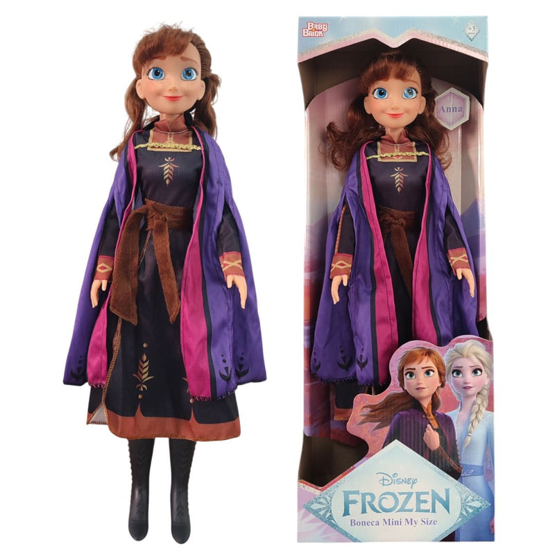 Boneca Anna Infantil Brinquedo Frozen Infantil Menina Olaf Princesa Castelo Gelo Disney Megalomania