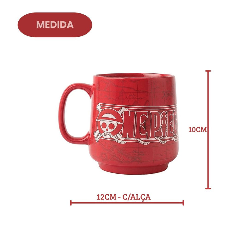 Caneca Cerâmica 470ml Wind Sunny One Piece Navio Café Presente Geek Colecionável Anime Criativo