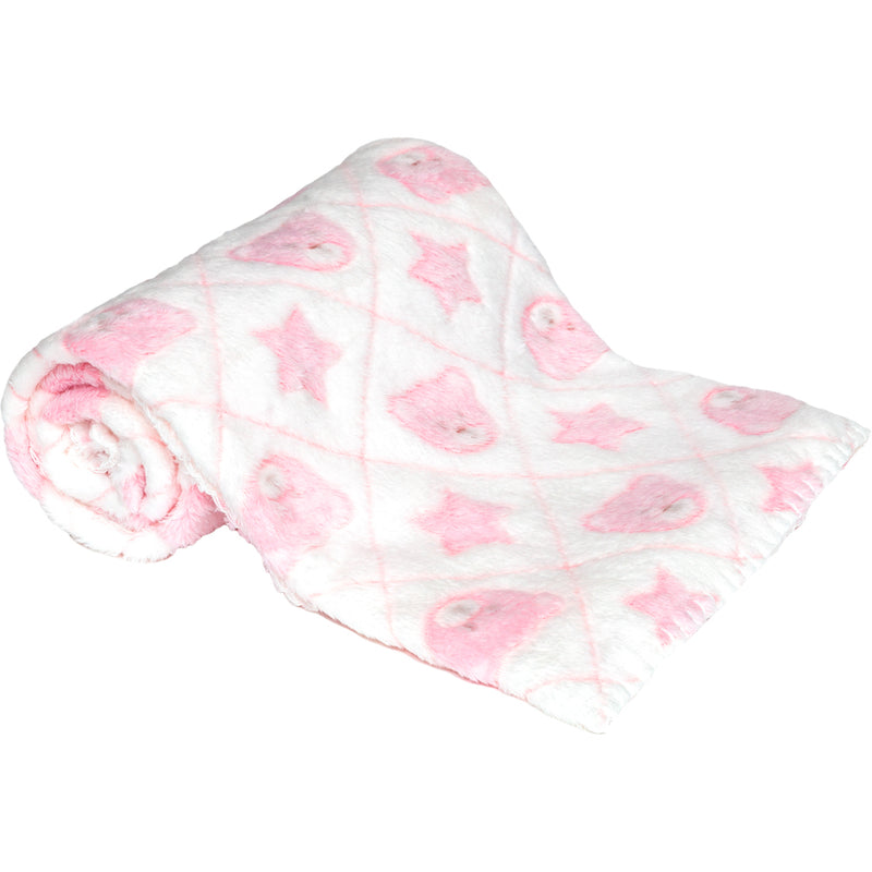 Mantinha Soninho Do Bebê Rosa Buba Confortavel Quentinha Berço Carrinho Frio Passeio Aconchego