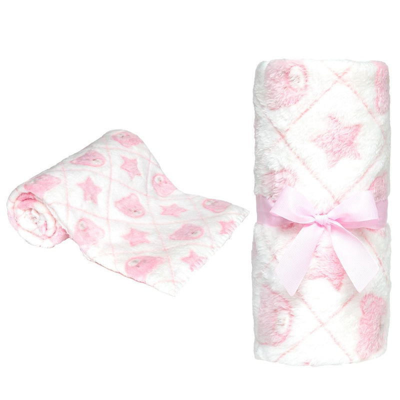 Mantinha Soninho Do Bebê Rosa Buba Confortavel Quentinha Berço Carrinho Frio Passeio Aconchego