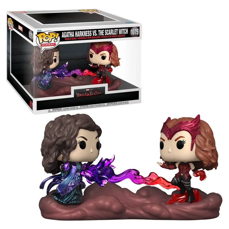 Boneco Funko POP Agatha Harkness vs Feiticeira Escarlate 1075 Marvel Disney Série Wanda Vision Brinquedo Colecionável Presente Coleção Criança Aliexpress