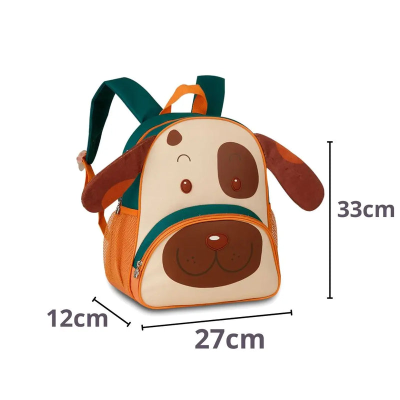 Kit Mochila de Carrinho Laranja Bolsa Mala Lancheira Térmica Duas Alças Escolar Infantil Clio Megalomania