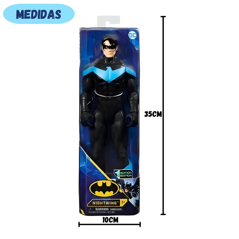 Boneco Articulado Asa Noturna DC Batman Nightwing Comics Spin Master Colecionável Morcego