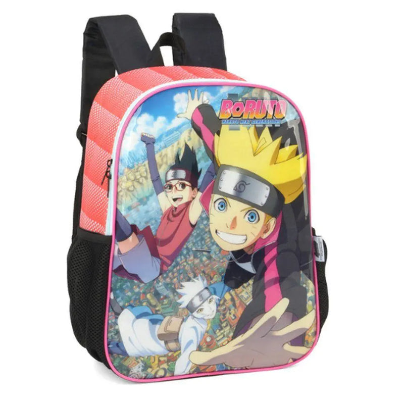 Mochila de Costas Escolar Boruto Uzumaki Naruto Anime Juvenil Ninja Infantil Konoha - Luxcel Megalomania