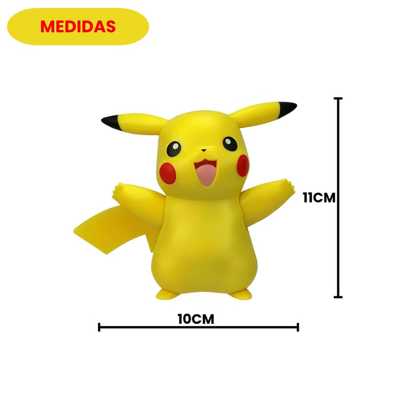 Boneco Figura Ação Pokemon ASH Pikachu Musical Luz Som Toque Frases Presente Nerd Nintendo Coleção