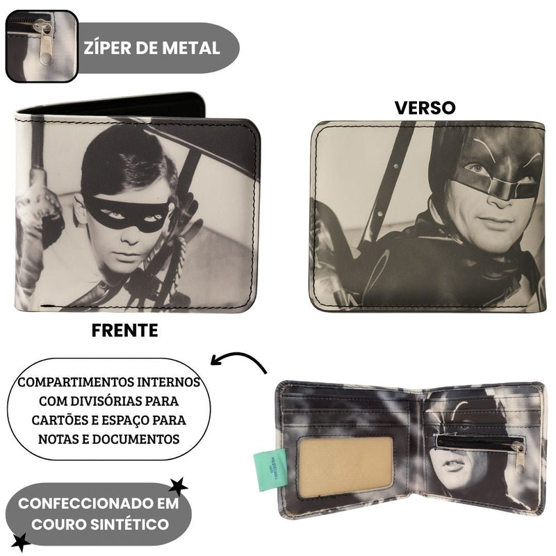 CARTEIRA COURO PU BOLSO BATMAN ROBIN DC COMICS WARNER BROS 26737 Ponto Criativo