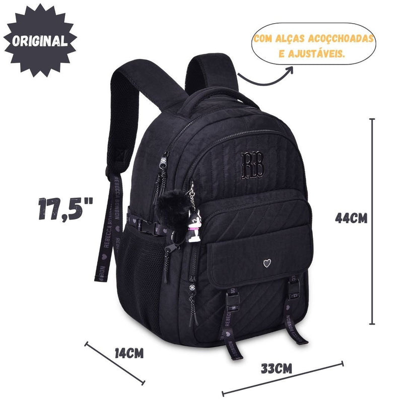 Mochila Costas Rebecca Bonbon Escolar Notebook Aulas Resistente Juvenil Oficial Megalomania