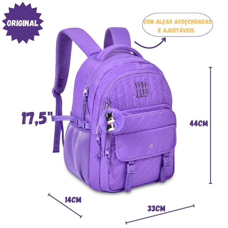 Mochila Costas Rebecca Bonbon Escolar Notebook Aulas Resistente Juvenil Oficial Megalomania