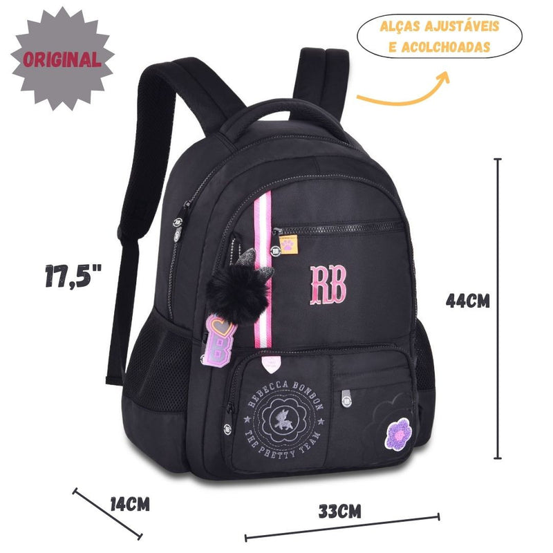 Mochila Costas Rebecca Bonbon Notebook Escolar Adolescente Estilosa Volta Aulas Original Feminina