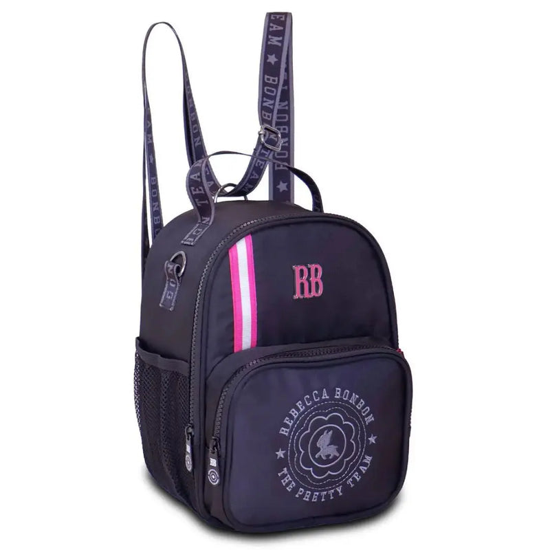 Lancheira Térmica Rebecca Bonbon Preto Rosa Roxo Feminino Juvenil Escolar Lanche Bolsa Clio Megalomania