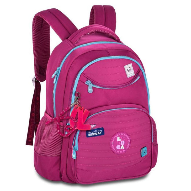 Mochila Costas Luluca Escolar Oficial Notebook Resistente Durável Espaçosa Feminina Grande Menina Youtube
