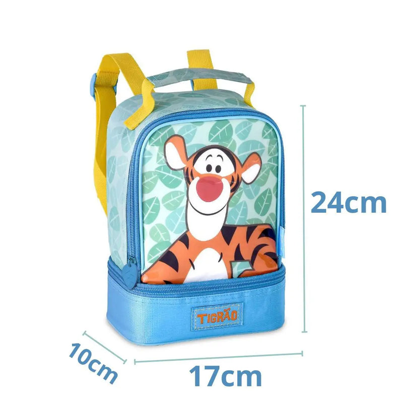 Lancheira Térmica Tigrão Ursinho Fun Pooh Escolar Masculino Meninos Tigre Colorido Clio Megalomania