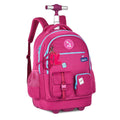Mochila Carrinho Rodinha Luluca Bolsa Mala Escolar Viagem Preto Rosa Azul Juvenil Adolescente Chaveiros Personalizados Clio