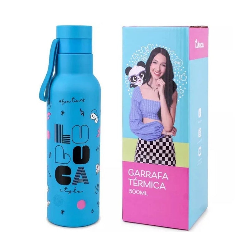 Garrafa Termica Squeeze Luluca Inox Lançamento Volta Aulas