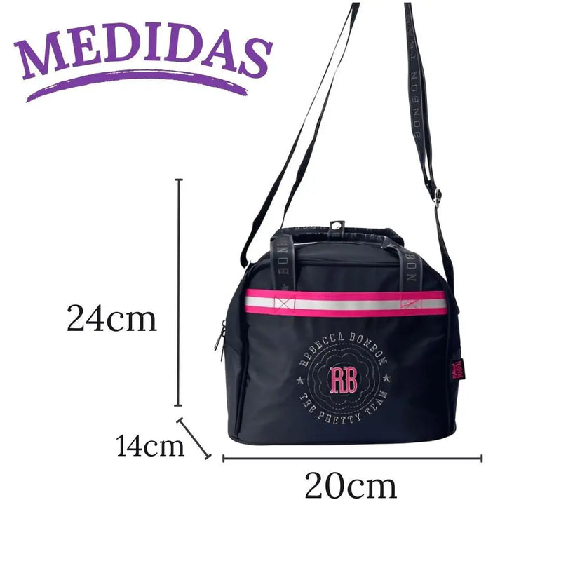 Lancheira Térmica Rebecca Bonbon Preto Rosa Roxo Matelassê Juvenil Lanche Meninas Escolar Megalomania