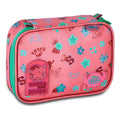 Estojo Box Stitch Disney Azul Lilás Rosa Juvenil Escolar Feminino Meninas Clio Megalomania