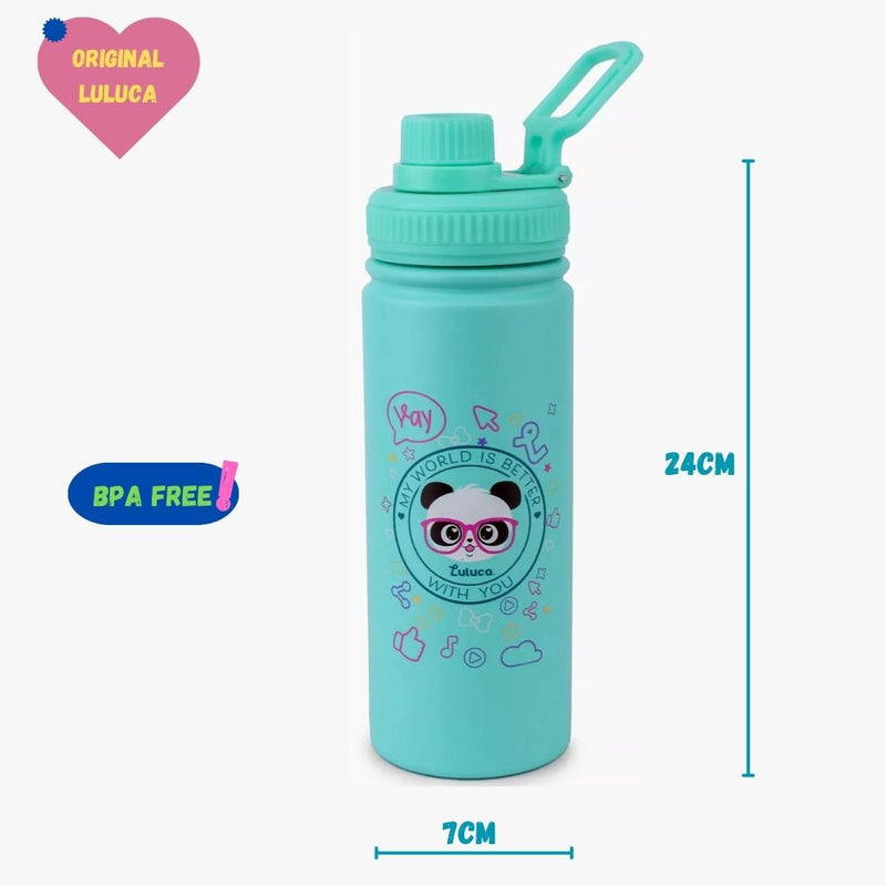 Garrafa Termica Squeeze Luluca 500ml Esportes Aulas Inox Esporte Academia