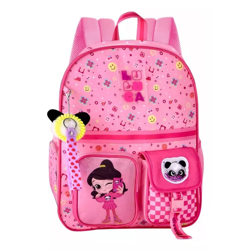 Mochila De Costas Luluca Infantil Rosa Colorida Games Youtube Grande Escolar Espaçosa Feminina