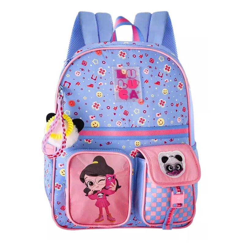 Mochila De Costas Luluca Infantil Rosa Colorida Games Youtube Grande Escolar Espaçosa Feminina