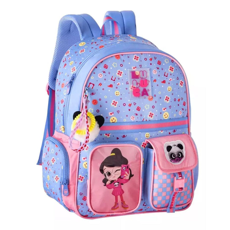 Mochila De Costas Luluca Infantil Rosa Colorida Games Youtube Grande Escolar Espaçosa Feminina