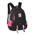 Mochila Costas Lilás Preto Rosa Luluca Chaveiro Escolar Juvenil Meninas Feminino Clio