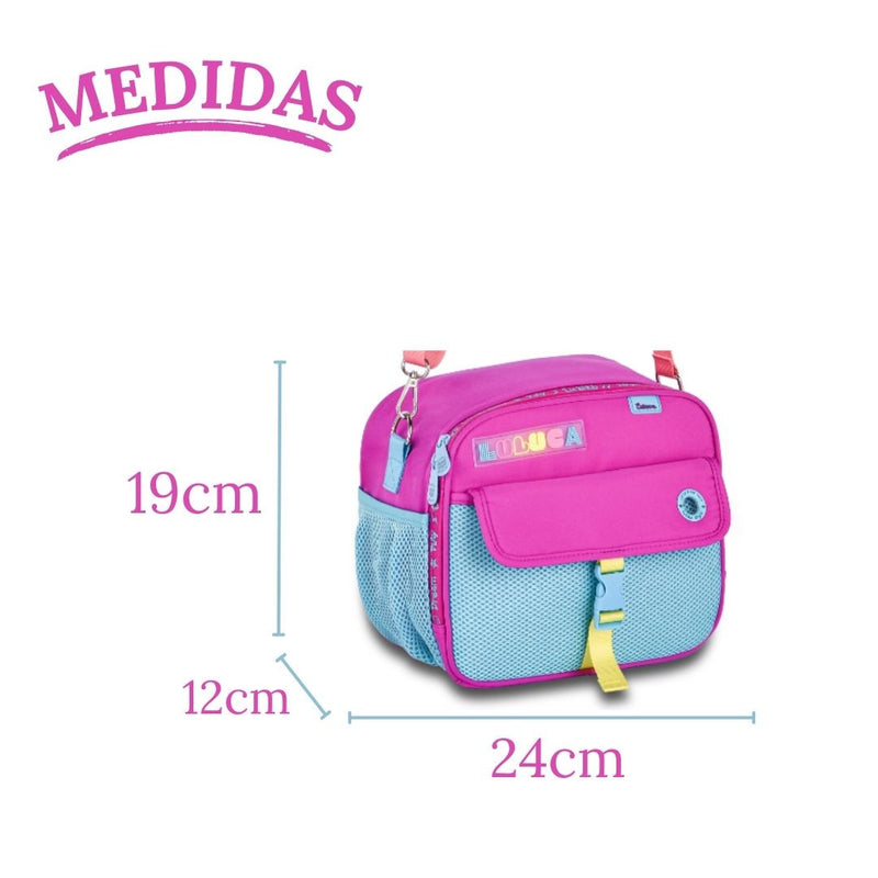 Kit Lancheira Térmica Luluca Estojo Box Escolar Juvenil Colorido Meninas Lápis Clio