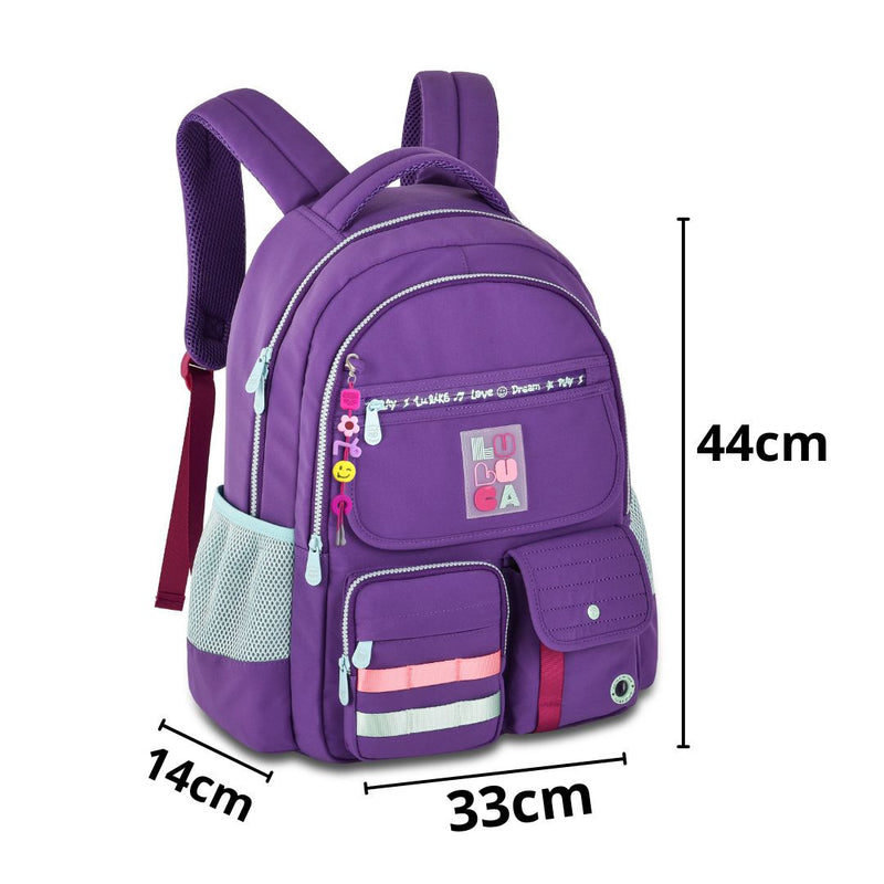 Mochila De Costas Luluca Games Juvenil Infantil Colorida Espaçosa Grande Escolar Volta as Aulas 2025