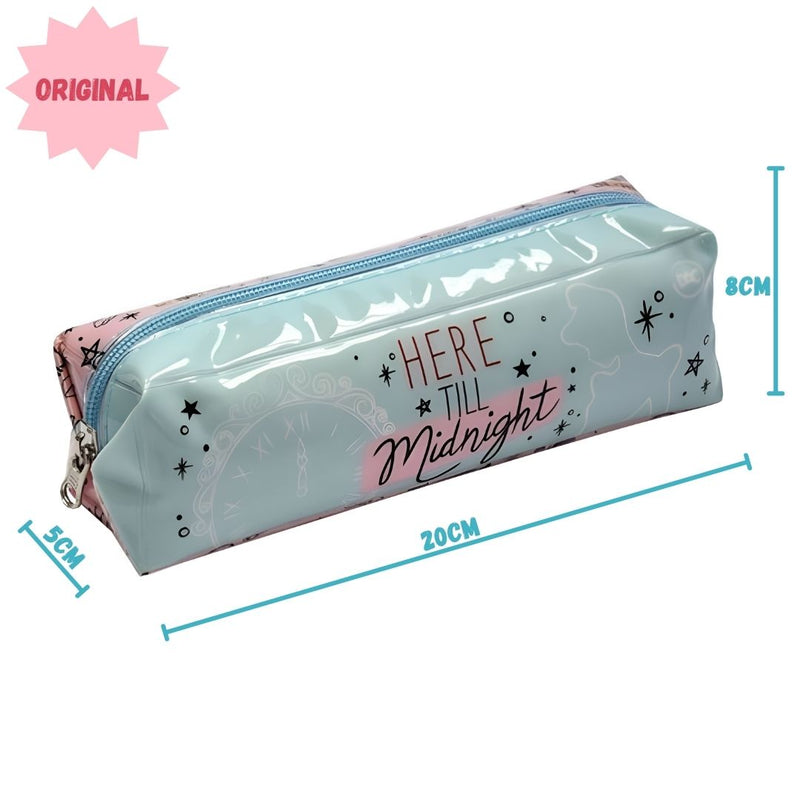 Estojo Escolar em PVC Cristal Cinderela 30 Pens Volta as Aulas Menina Princesa Disney