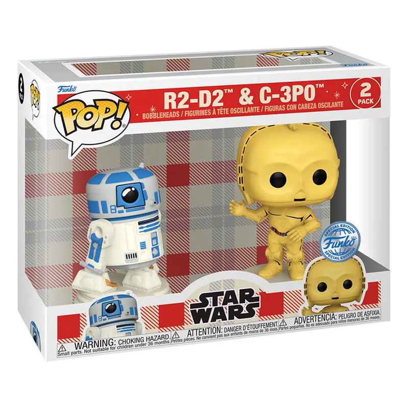Boneco Funko POP 100Th Anniversary Exclusive - R2-D2 & C3PO RETRO 2-PACK (74477) Star Wars Aniversário Exclusivo Disney Filme Brinquedo Colecionável Presente Coleção Criança Aliexpress
