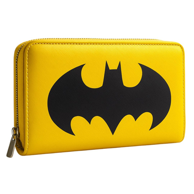 CARTEIRA PU ZÍPER BATMAN LOGO DC COMICS WARNER BROS HEROI 40042