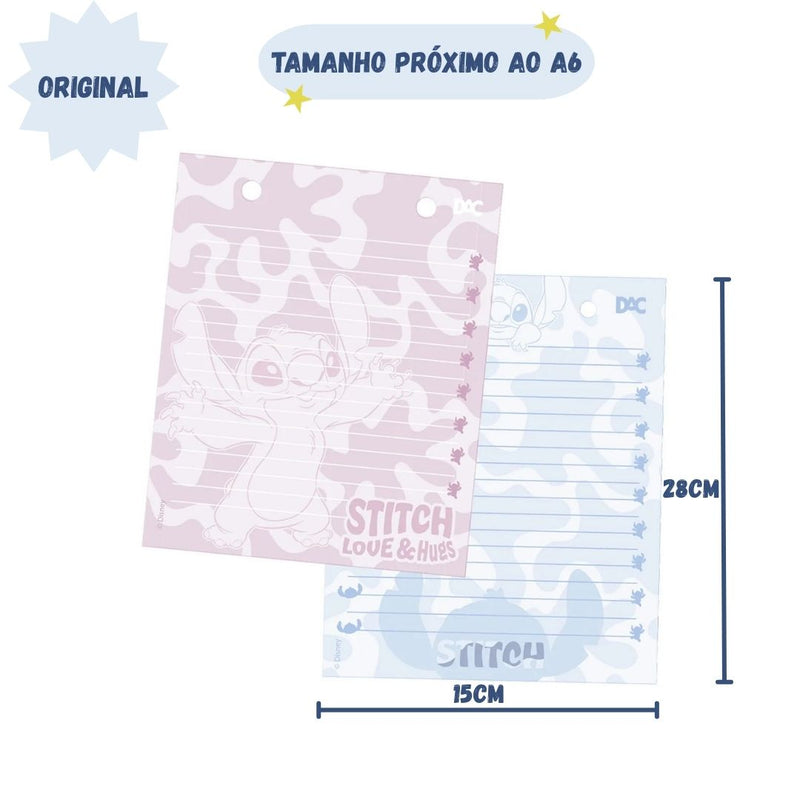 Refil Mini Fichario A6 8 Folhas 2 Furos Escolar Volta as Aulas Organização Colegial Ponto Criativo