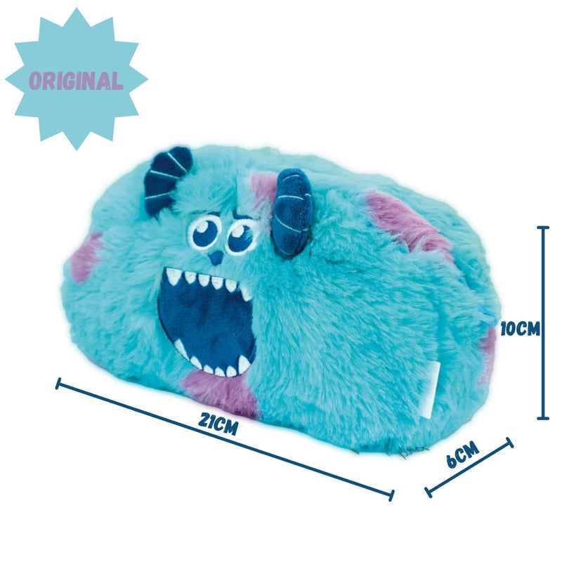 Estojo De Pelúcia Dupla Face Monstros S.A Fluffy Escolar 100 Pens Disney Juvenil Volta Aulas Ponto Criativo