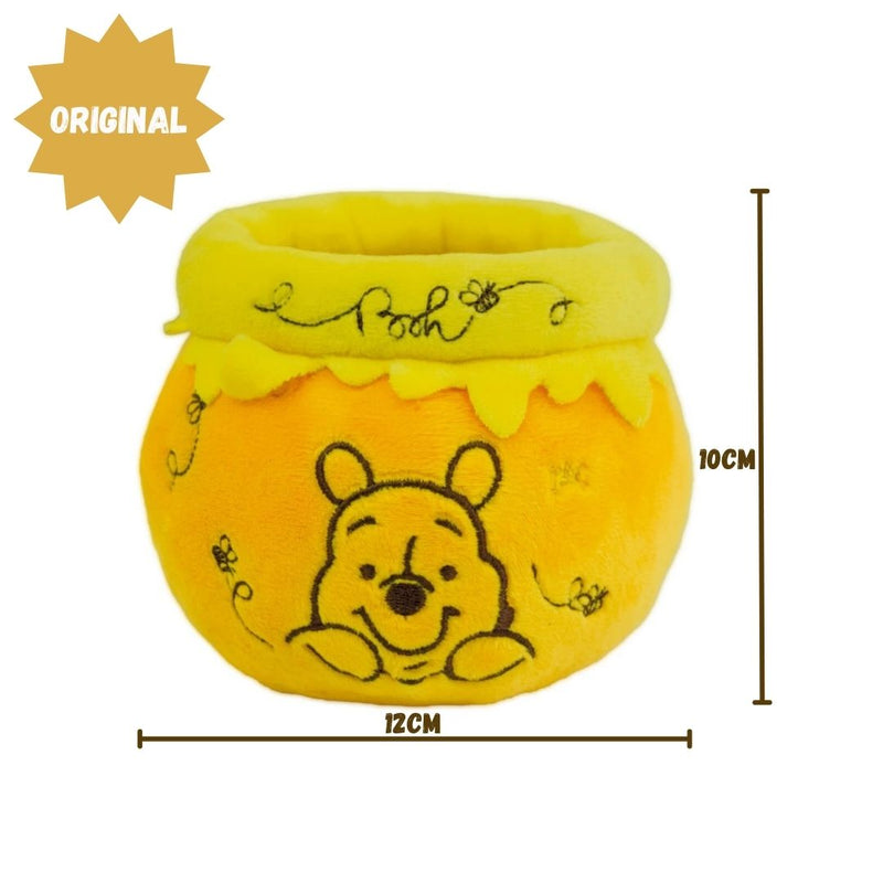 Organizador de Mesa Amarelo Escritório Ursinho Pooh Disney Porta Caneta 100 Pens Unissex Peluciado Ponto Criativo
