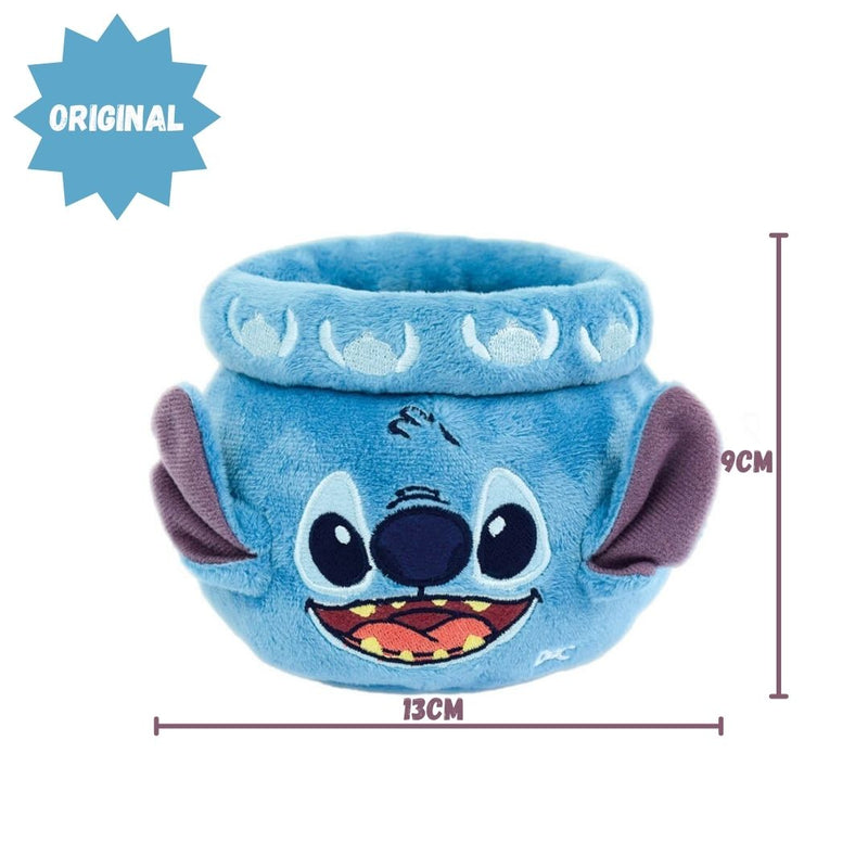 Organizador de Mesa Stitch Pelucia Disney Lapis Caneta Estudo Escolar Porta Treco Escritorio Ponto Criativo