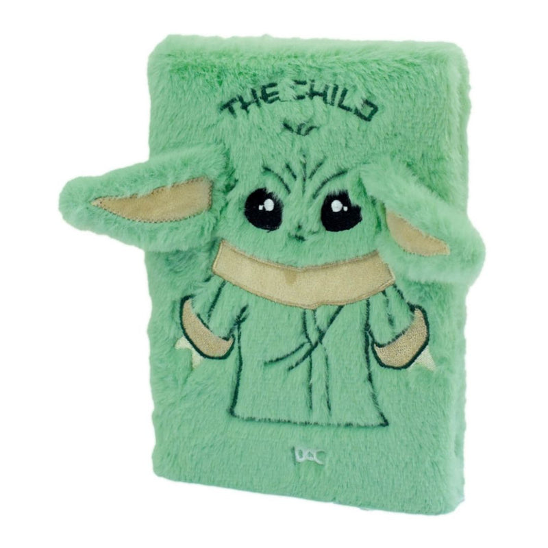 Caderno Anotações Fluffy Baby Yoda Star Wars Colegial 80 Folhas A5 Escolar Mandalorian Organização Ponto Criativo