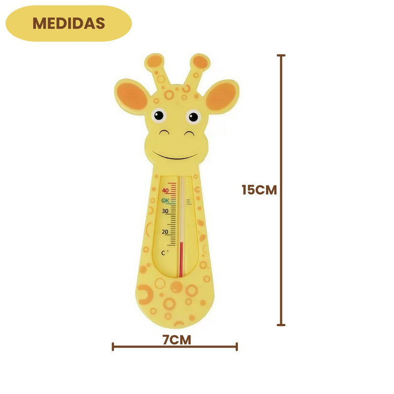 Termômetro de Banho Girafinha Sortido Temperatura Água Banheira Bebê Infantil Cuidado Buba