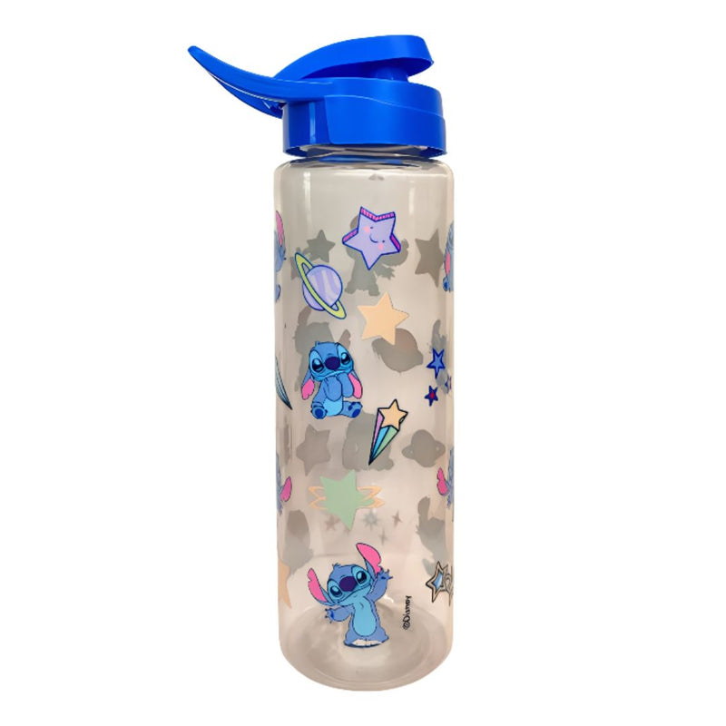 Garrafa Squeeze 750ml Stitch Disney Passeio Diversão Volta as Aulas Academia Transparente