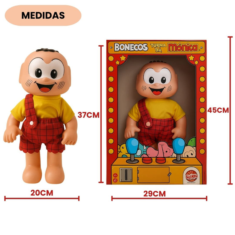 Boneco Cascão Turma da Mônica Tradicional Brinquedo Infantil Original Presente Criança Coleção Ponto Criativo